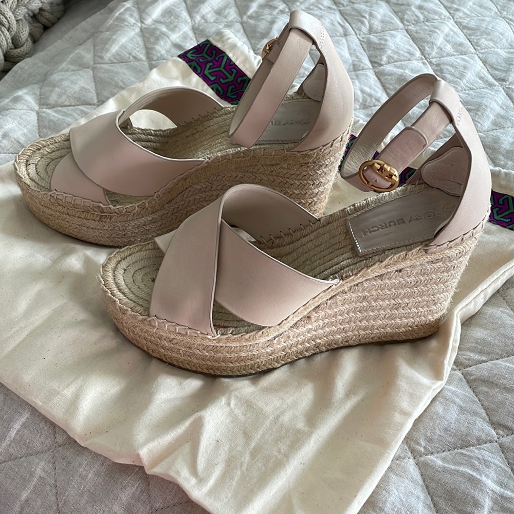 Tory Burch Espadrilles Wedge size 7